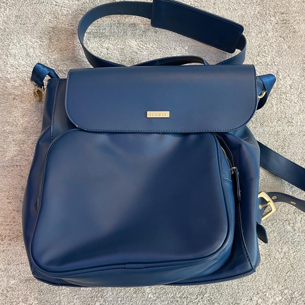 JJ Cole Vegan Leather Women's Brookmont Diaper bag Backpack - Oxford Navy
